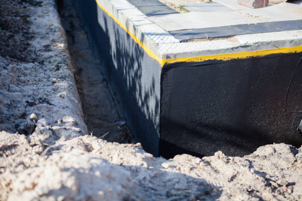 Residential Interior Drainage System installation at a Mount Airy, NC home by SJ Waterproofing Pros